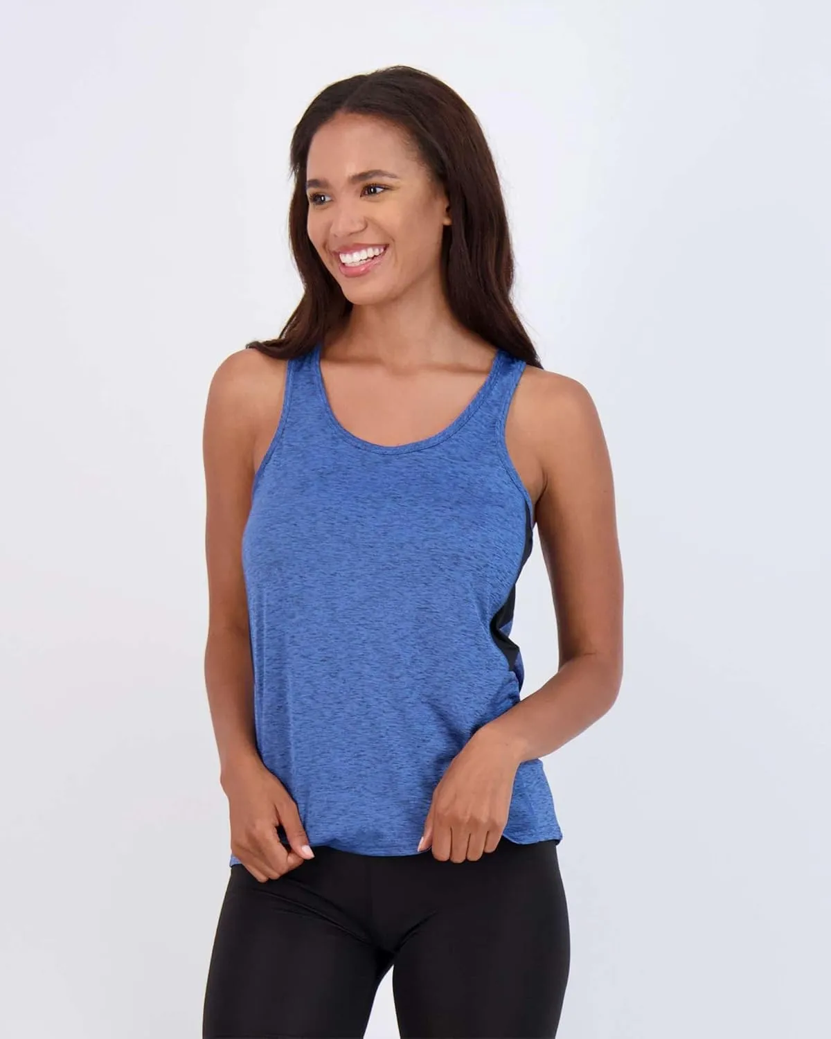Real Essentials 5-Pack Women's Racerback Tank Top Dry-Fit Athletic Performance Yoga Activewear (Available in Plus Size)