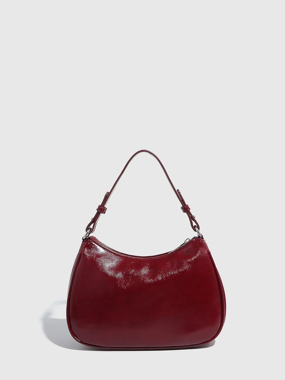 Rivet hollow adjustable handbag underarm bag hand-held zipper women's bag