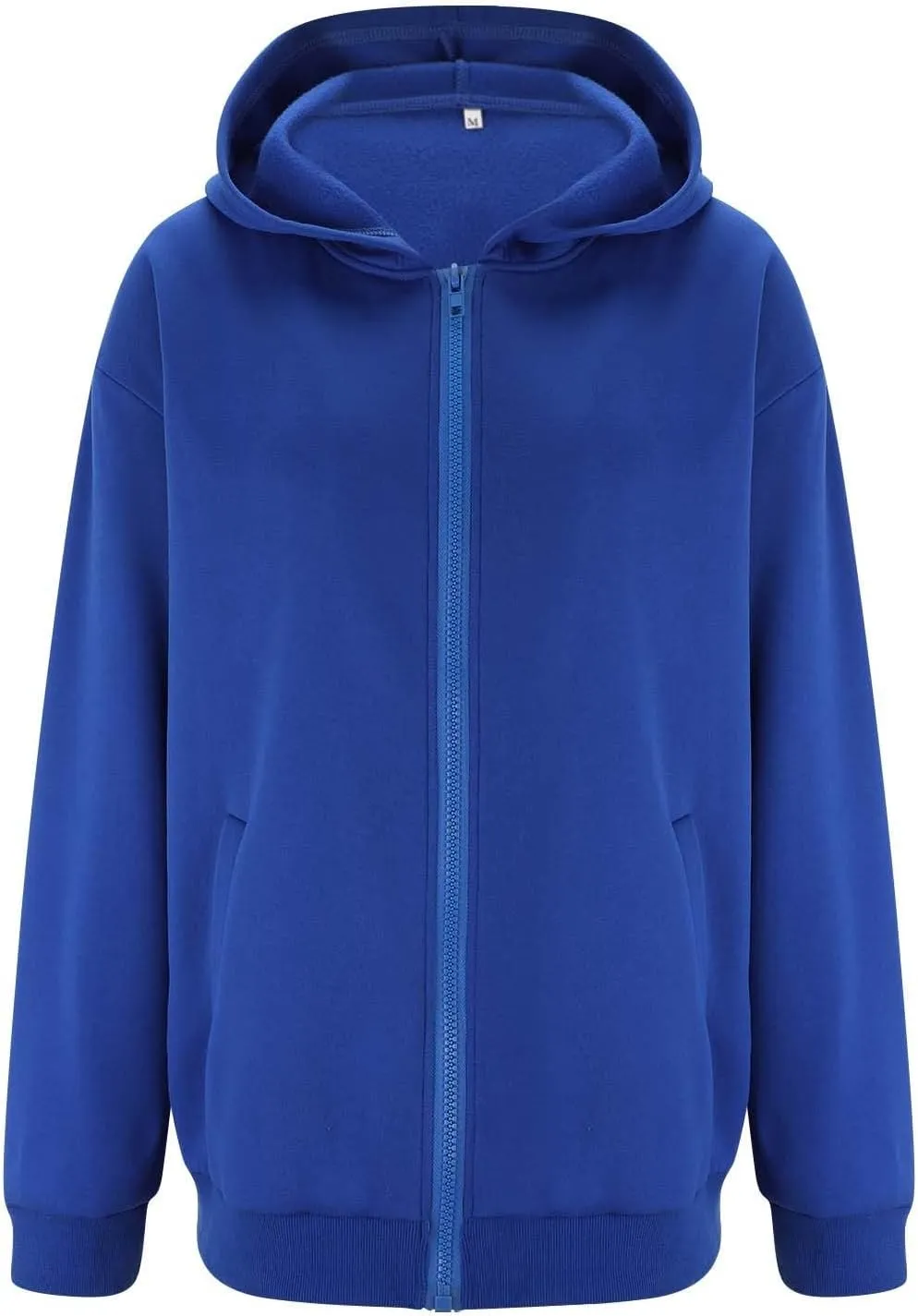 Shacket Womens Tops Long Sleeve Zip Up Hoodies Solid Loose Basic Tees Daily Casual Teen Girls' Fashion Sweatshirts