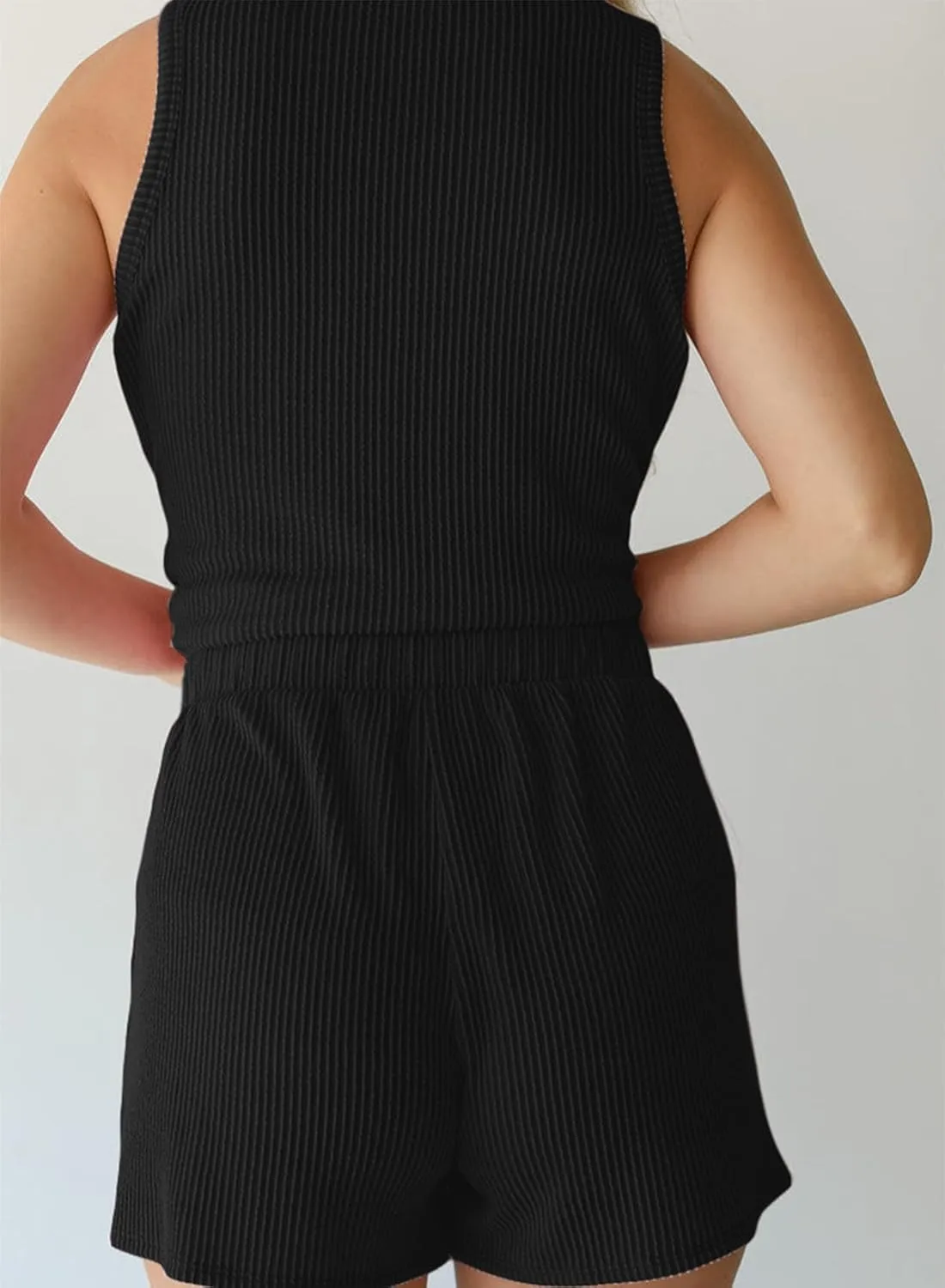 SHEWIN Women's Summer 2 Piece Outfits Shorts Sets Matching Set Loungewear 2025