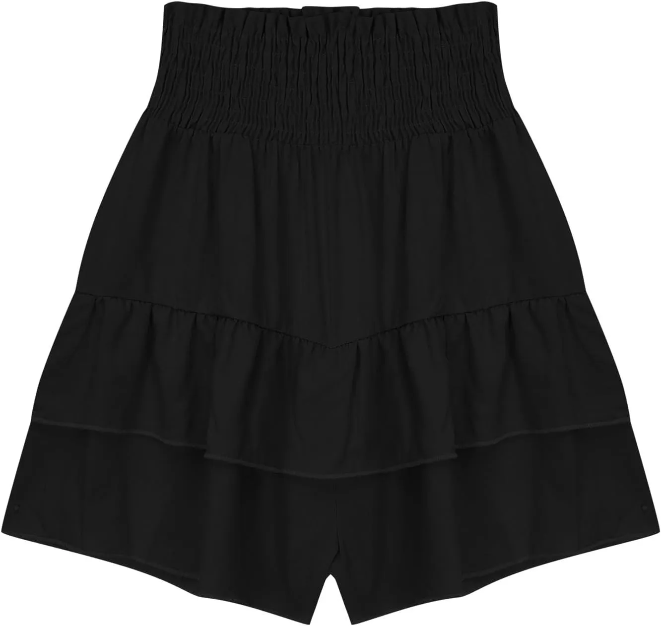 Skorts for Girls High Waisted Smocked Ruffle Mini Skirts Summer Cute Tiered Shorts Trendy School Tennis Golf Skorts