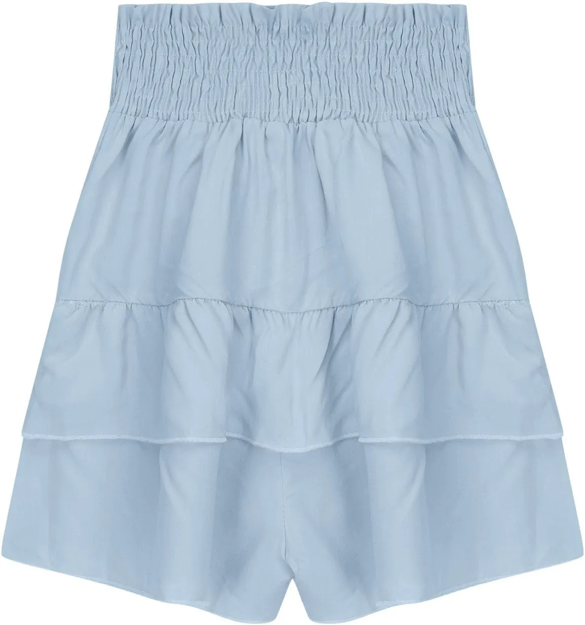 Skorts for Girls High Waisted Smocked Ruffle Mini Skirts Summer Cute Tiered Shorts Trendy School Tennis Golf Skorts