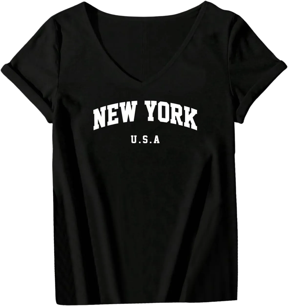 SOLY HUX Women's Plus Size Graphic Tees Letter Print V Neck Short Sleeve T Shirt Casual Summer Tops