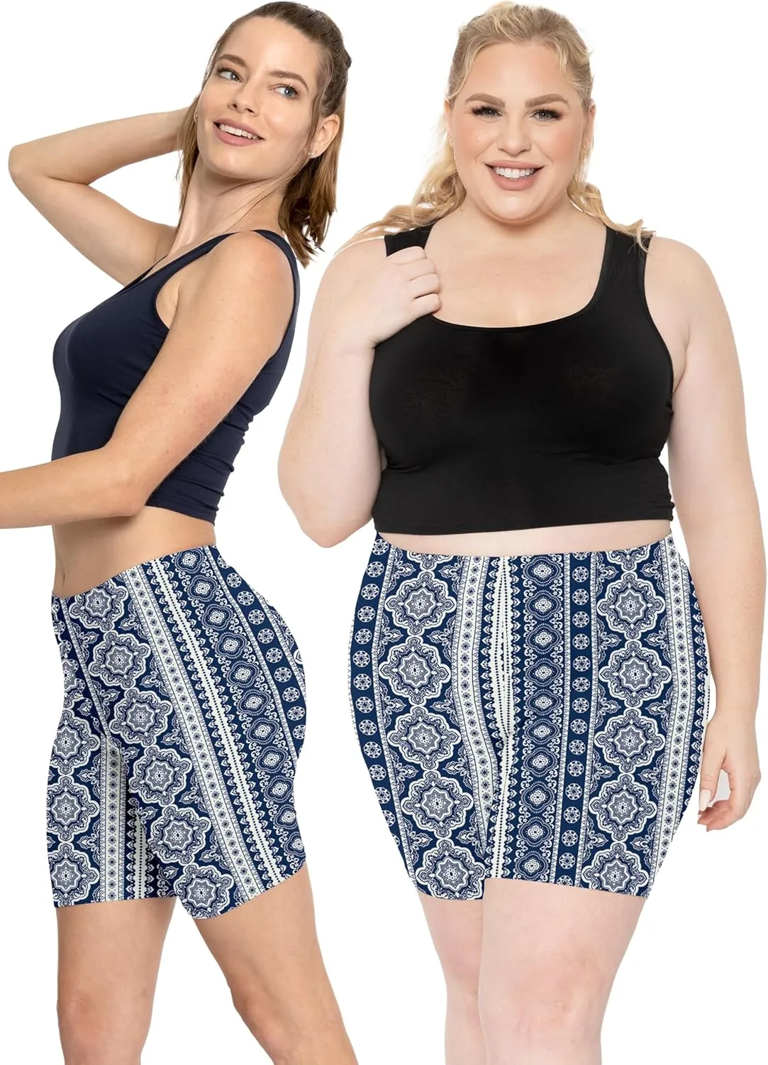 STRETCH IS COMFORT Women's Plus Size Cotton Biker Shorts | Cotton | X-Large - 7X