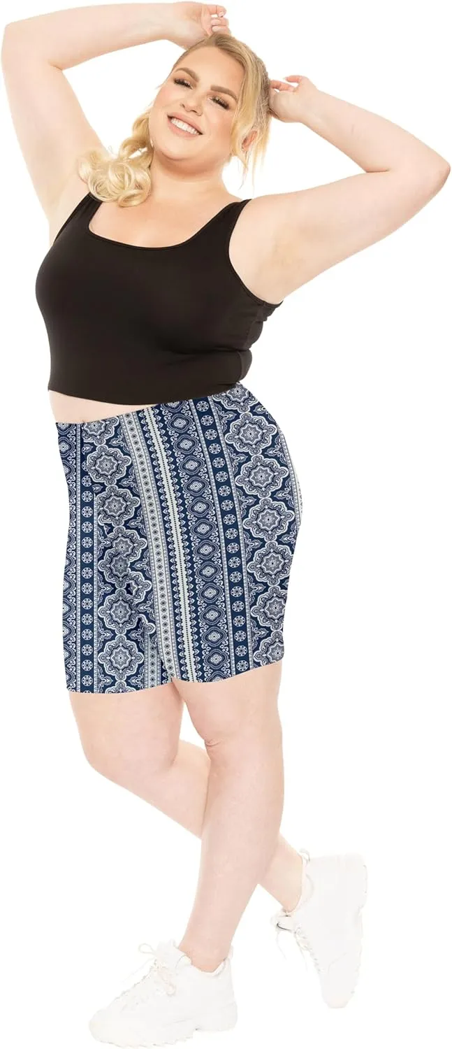 STRETCH IS COMFORT Women's Plus Size Cotton Biker Shorts | Cotton | X-Large - 7X
