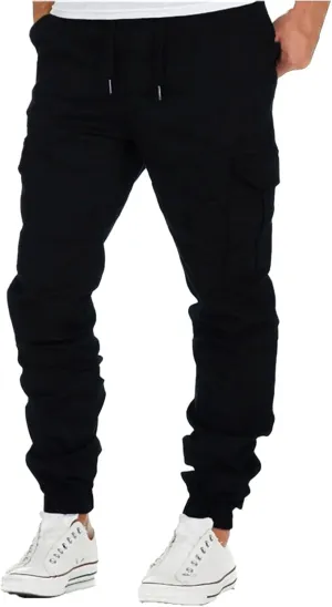 SUWBMHWE Mens Cargo Pants Muti-Pockets Jogger Work Chino Slim Fit Casual Pants Hiking Work Sweatpants