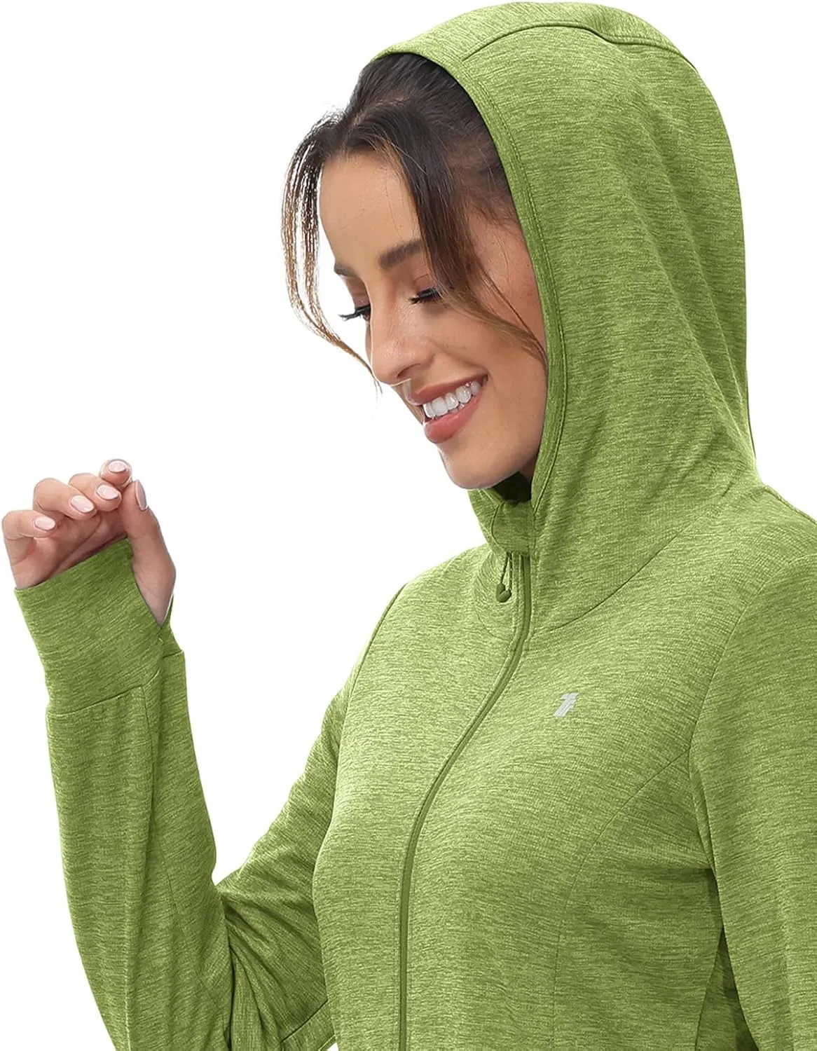 TBMPOY Womens UPF 50  Sun Protection Hoodie Jackets Light Weight Long Sleeve Shirts Hiking Outdoor Full Zip Tops
