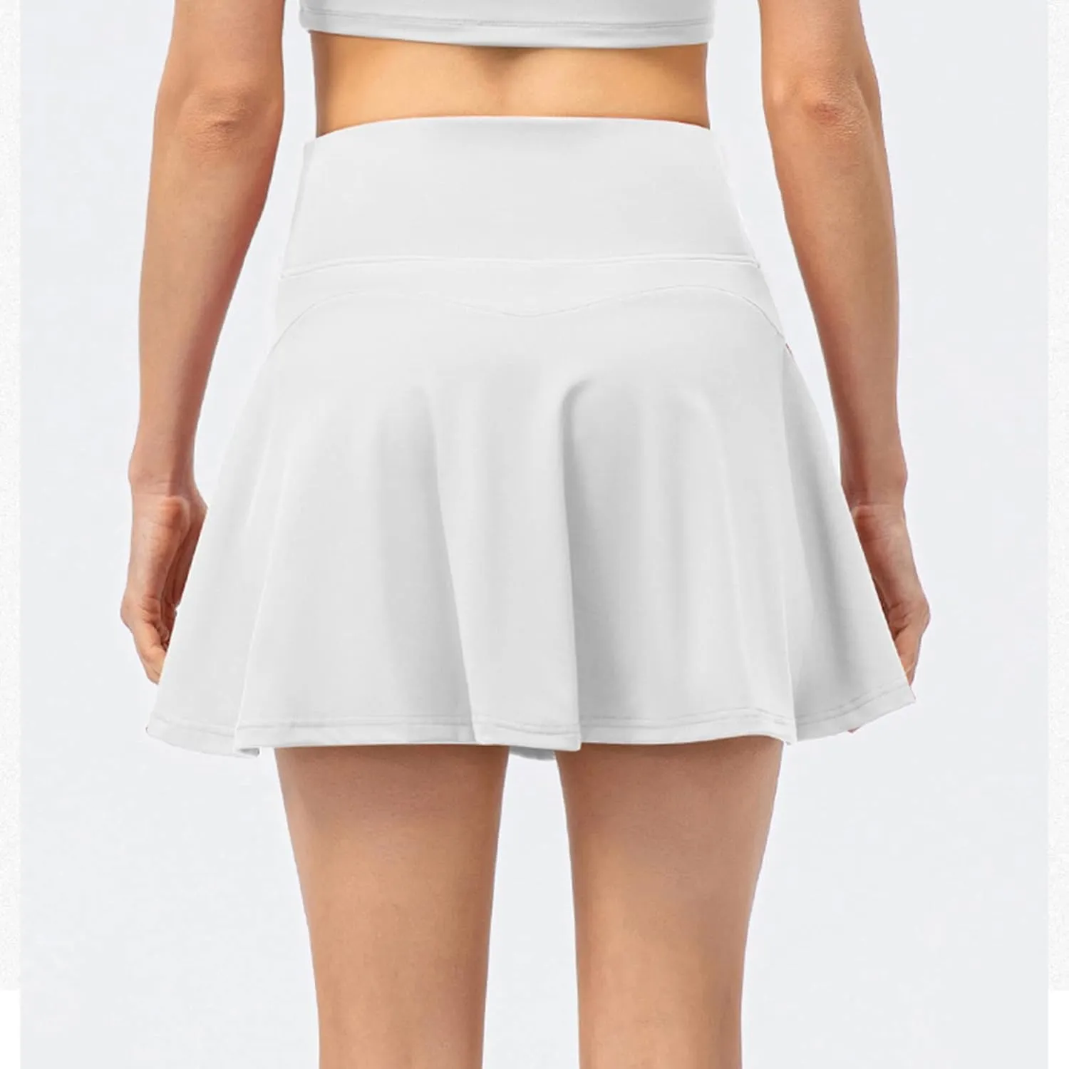 Tennis Shorts Women Workout High Waisted Tennis Skirts Solid Color Active Running Skirts Running Gym Athletic Skirt