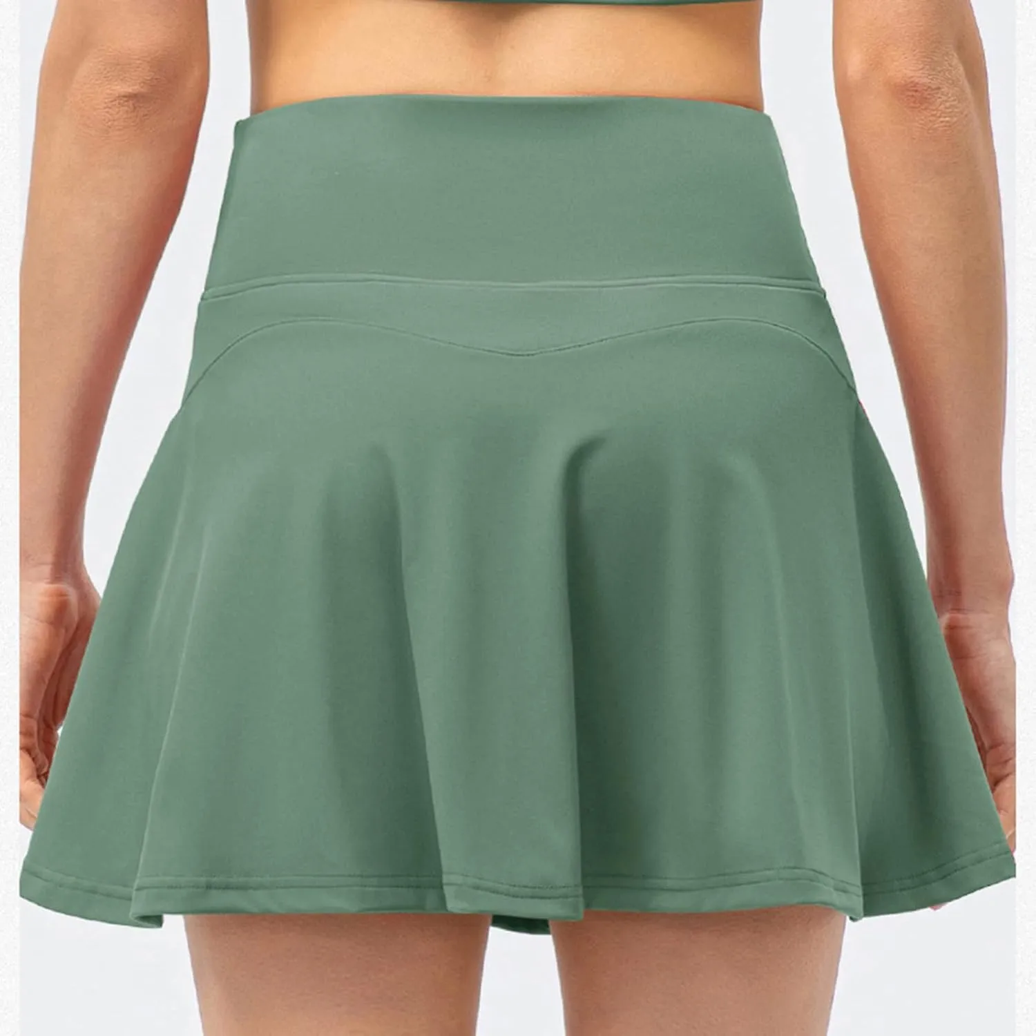 Tennis Shorts Women Workout High Waisted Tennis Skirts Solid Color Active Running Skirts Running Gym Athletic Skirt