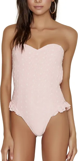 ToBeInStyle Women's Ruffle Leg Cheeky One Piece Swimsuit