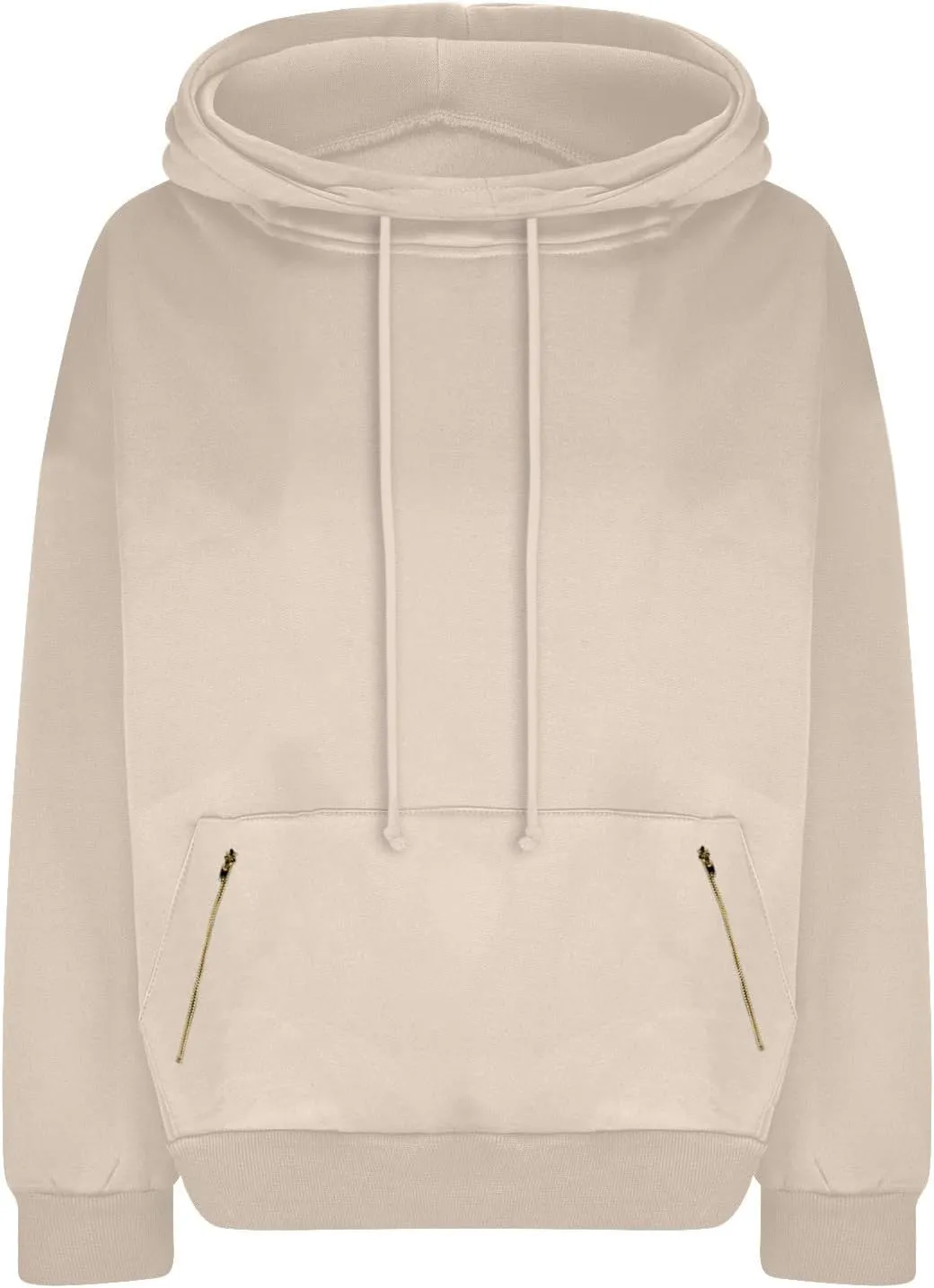Top Coat for Women Long Sleeve Sweatshirts High Neck Hoodies Plain Daily Basic Tees Fall Dressy Casual Shirts