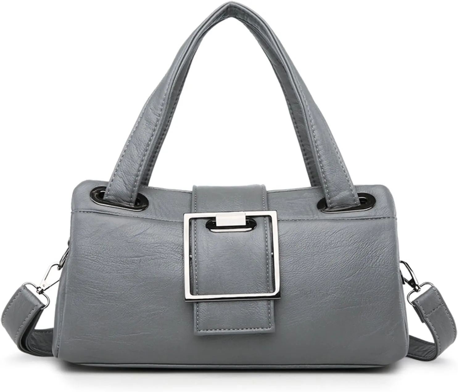 Trendy Top Handle Satchel Bag for Women PU Leather Messenger Tote Bag Simple Crossbody Shoulder Bag Work Handbag Pursebag1231OWOISS