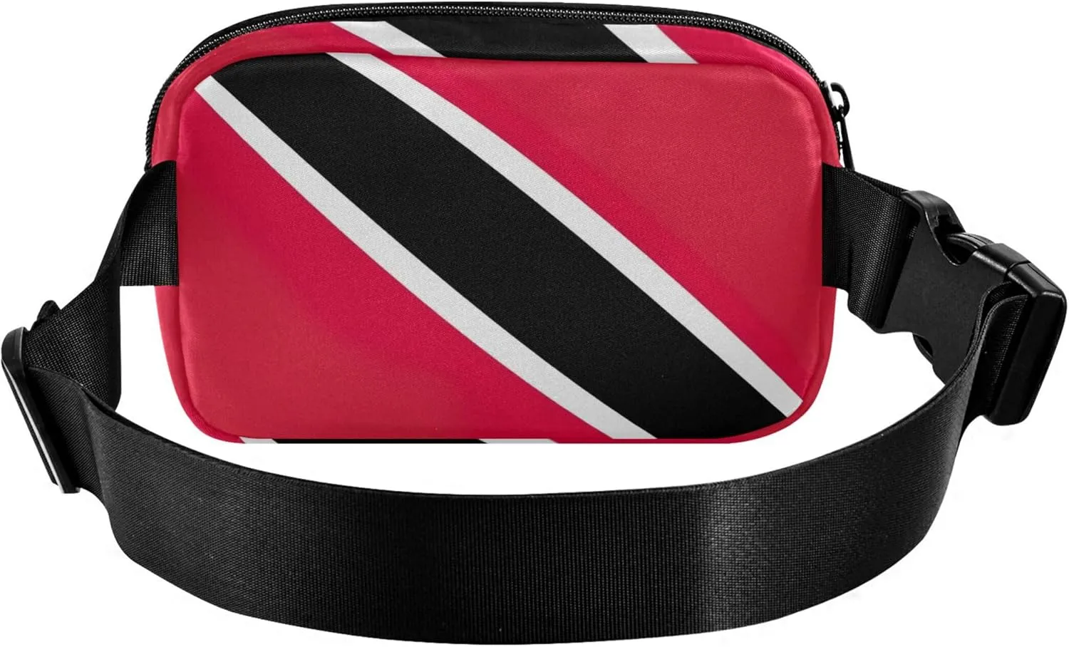 Trinidad Tobago Flag Waterproof Fanny Packs Women Belt Bag Hip Pack Funky Travel Waist Pack for Men
