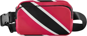Trinidad Tobago Flag Waterproof Fanny Packs Women Belt Bag Hip Pack Funky Travel Waist Pack for Men
