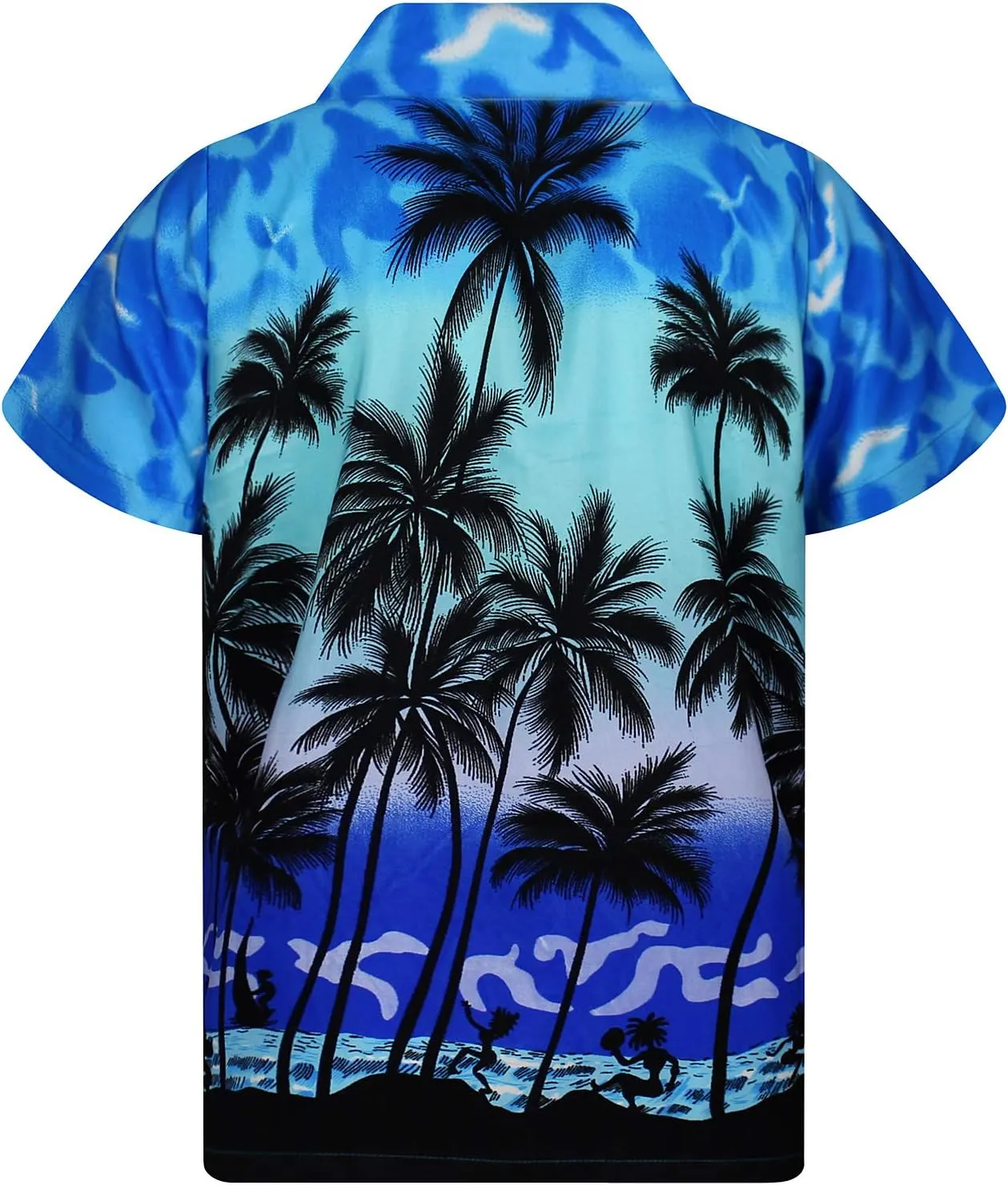 V.H.O. Funky Hawaiian Shirt Casual Men Front Pocket Button Down Very Loud Shortsleeve Unisex Beach Multi Colors