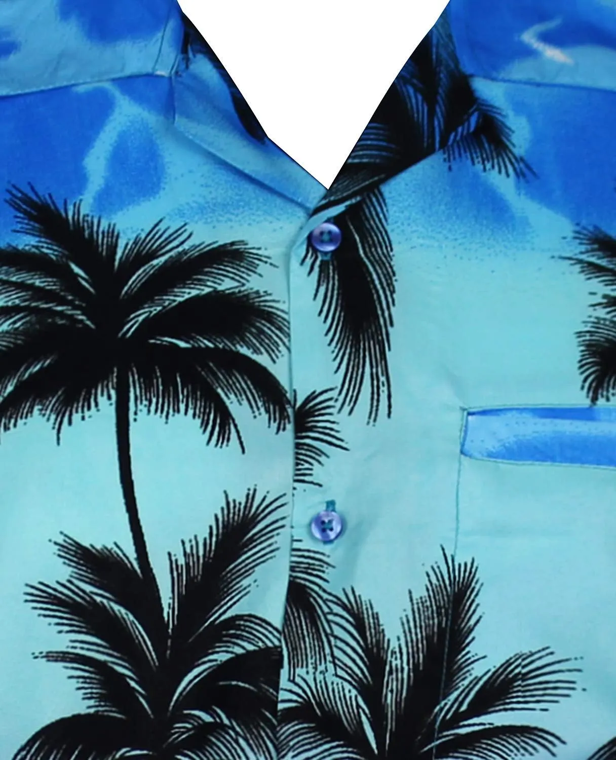 V.H.O. Funky Hawaiian Shirt Casual Men Front Pocket Button Down Very Loud Shortsleeve Unisex Beach Multi Colors