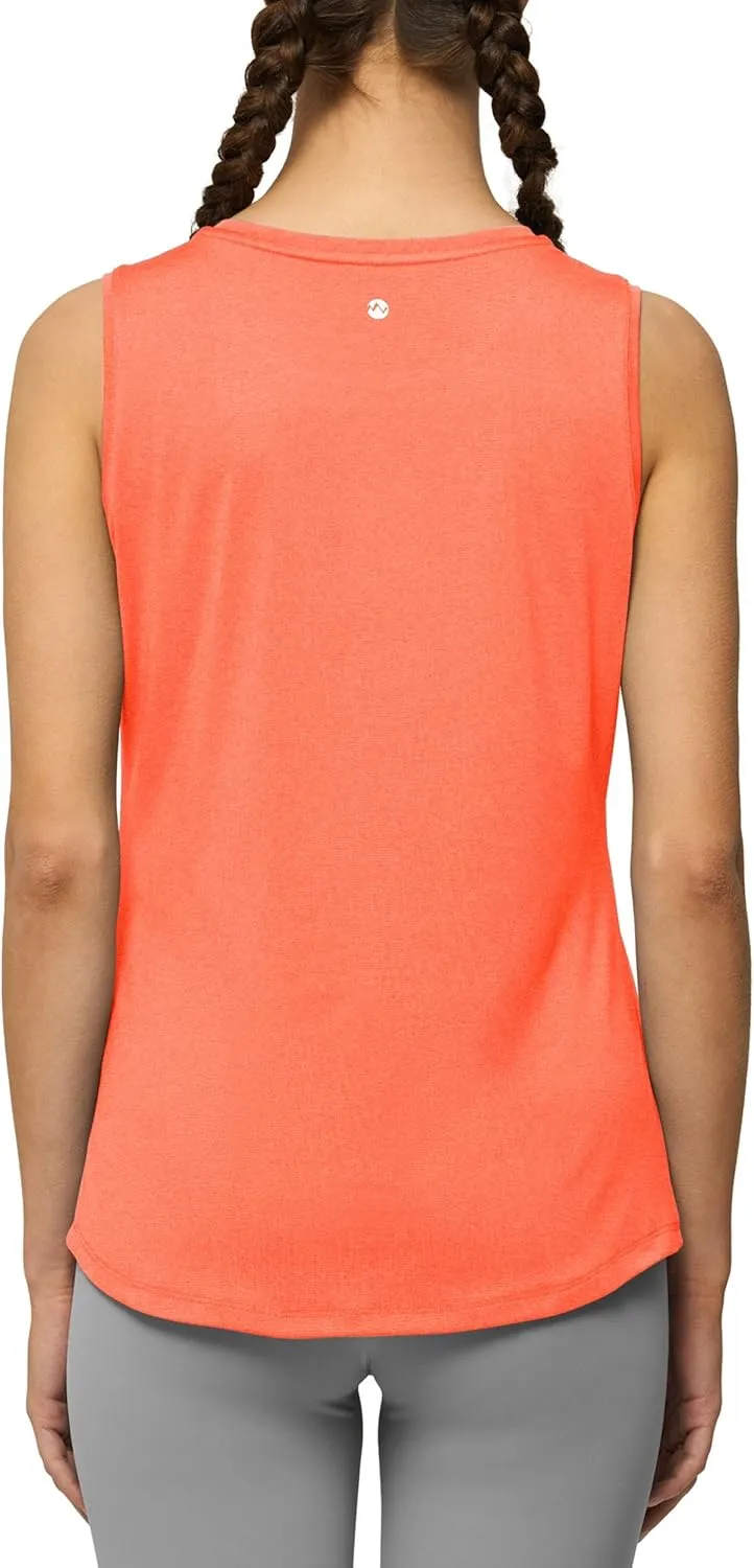 Willitsports Women's Workout Tank Tops Sleeveless Running Yoga Tops Quick Dry Active Shirts Gym Exercise Loose Fit
