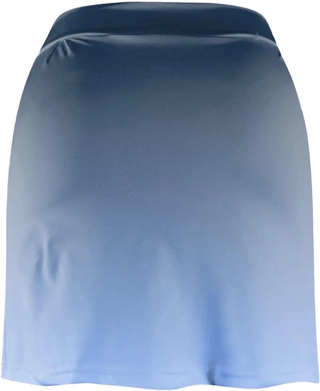 Women Gradient Colour Skirt Shorts Ladies Pleated Tennis Skirts Short Regular Fit Fake Two Piece Half Trouser 2025