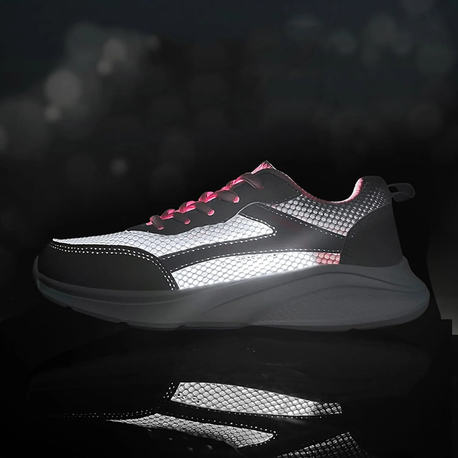 Women Tennis Shoes Fashion Running Sneaker Breathable Lace-Up Walking Shoes Non Slip Workout Shoes for Indoor Outdoor Gym