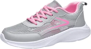 Women Tennis Shoes Fashion Running Sneaker Breathable Lace-Up Walking Shoes Non Slip Workout Shoes for Indoor Outdoor Gym