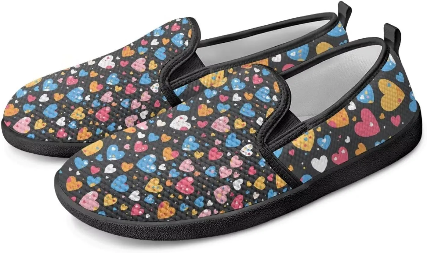 Women's Art Painted Travel Shoes Shoes Slip On Casual Mesh Loafers Lightweight Comfort Fashion Outdoor Sneaker for Ladies US Size 6-11