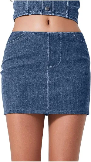 Women's Mini Skirt Shorts Casual Summer Stylish Skirt Pants High Waist Yoga Skirt Butt Lifting Running Sports Legging
