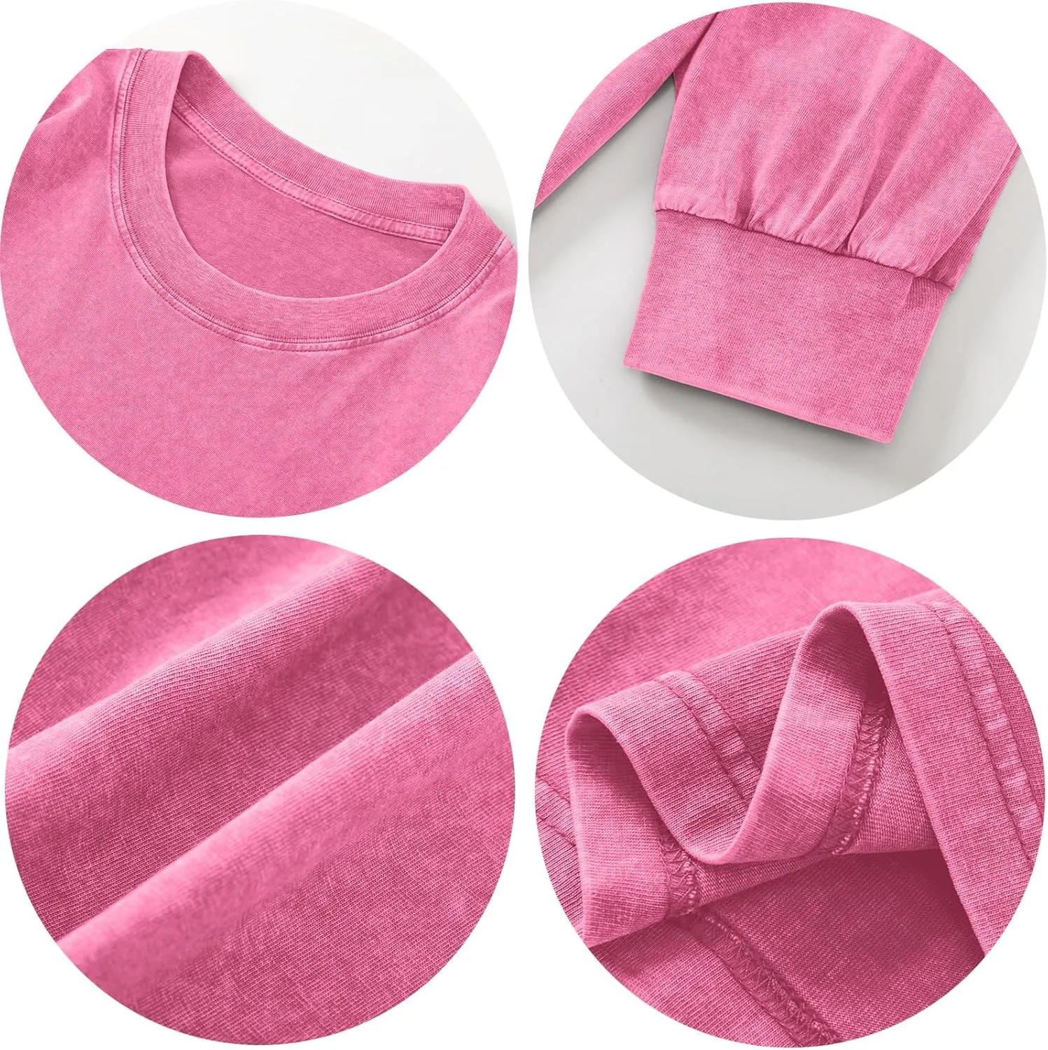 Women's Oversized Graphic Pink Sweatshirt Preppy Aesthetic Smile Face Shirts for Teen Girls Long Sleeve Pullover Top