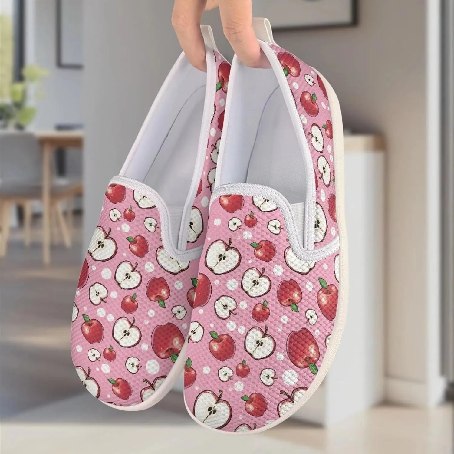 Women's Walking Travel Shoes Slip On Casual Loafers Lightweight Comfort Art Painted Fashion Sneaker for Ladies US Size 6-11