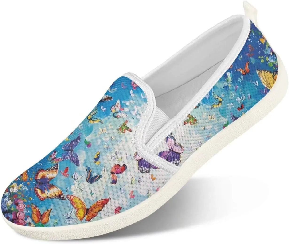 Women's Walking Travel Shoes Slip On Casual Loafers Lightweight Comfort Art Painted Fashion Sneaker for Ladies US Size 6-11