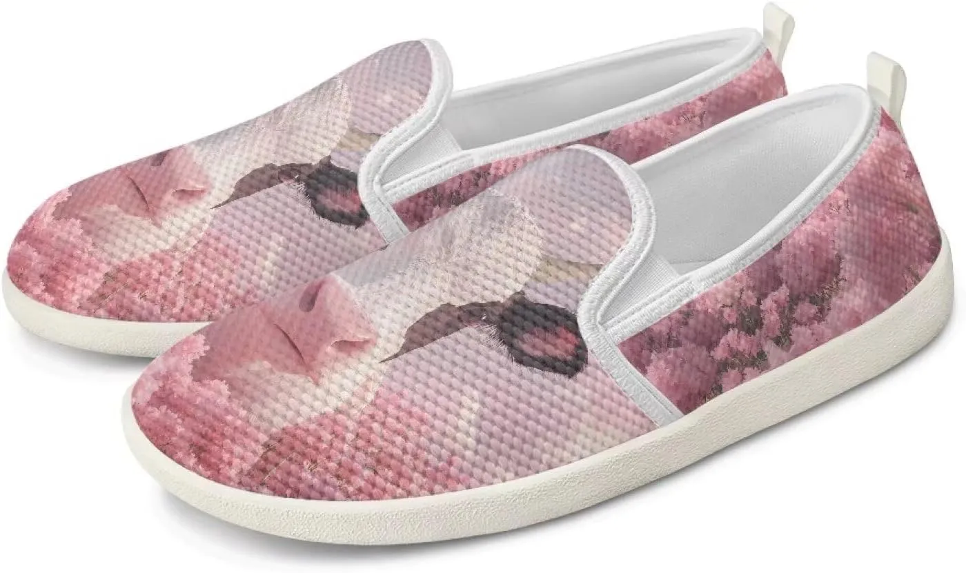 Women's Walking Travel Shoes Slip On Casual Loafers Lightweight Comfort Art Painted Fashion Sneaker for Ladies US Size 6-11