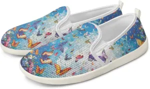 Women's Walking Travel Shoes Slip On Casual Loafers Lightweight Comfort Art Painted Fashion Sneaker for Ladies US Size 6-11
