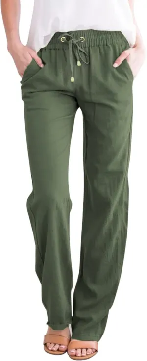 Women's Winter Warm Fleece Joggers Pants Winter Funky Yoga Pants with Pockets Fleece Lined Wide Leg
