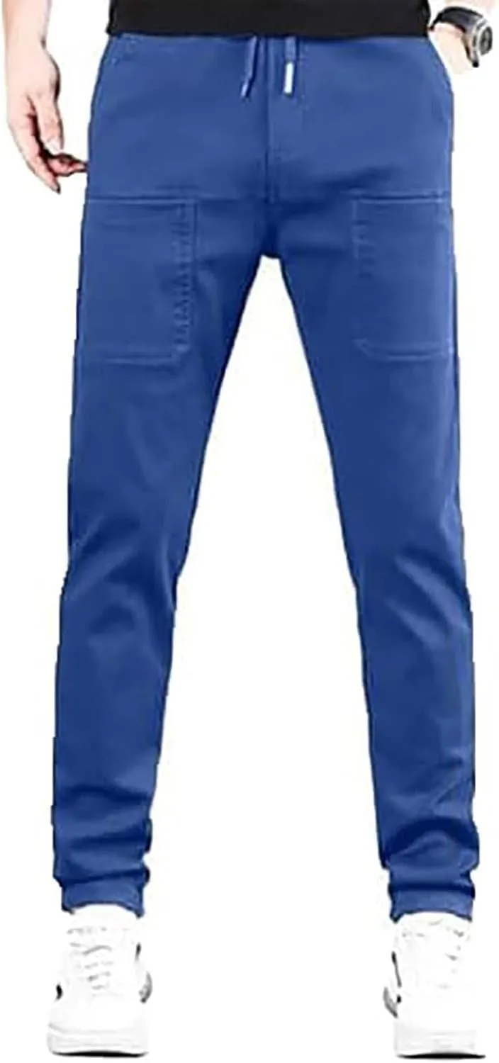 ZYXTIM Men's Ice Silk Jogging Bottoms Oversize Elastic Waist Quick Dry Workout Sweatpants Training Running Casual Lounge Pant